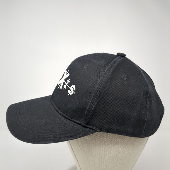 Trexis Slideback Hat Black One Size Adjustable Vented Holes 6 Panel i Fashion - Picture 3 of 8